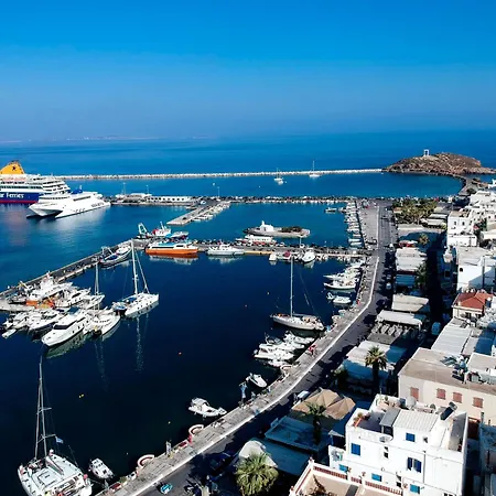 Naxos Town 3 With Patio With Sea View דירה *
